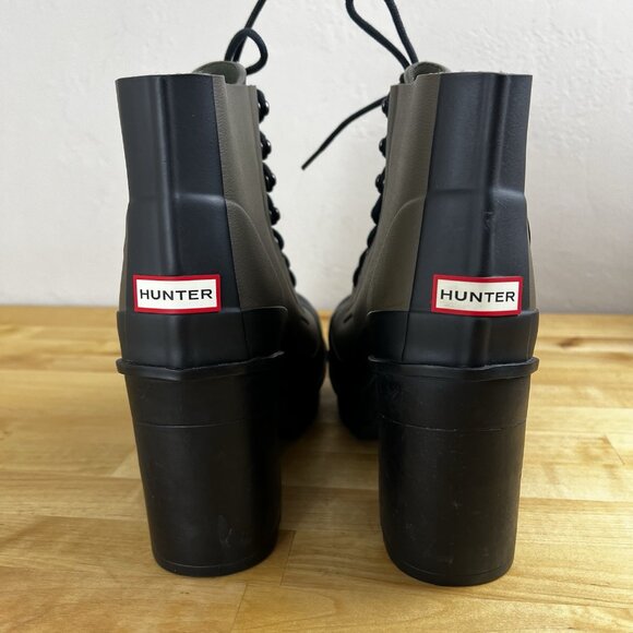 Hunter Gray and Black Winter Boots - Picture 5 of 10